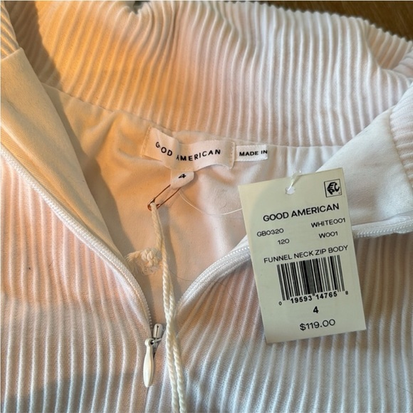 NWT Good American Zip Bodysuit size 12 - Picture 6 of 9